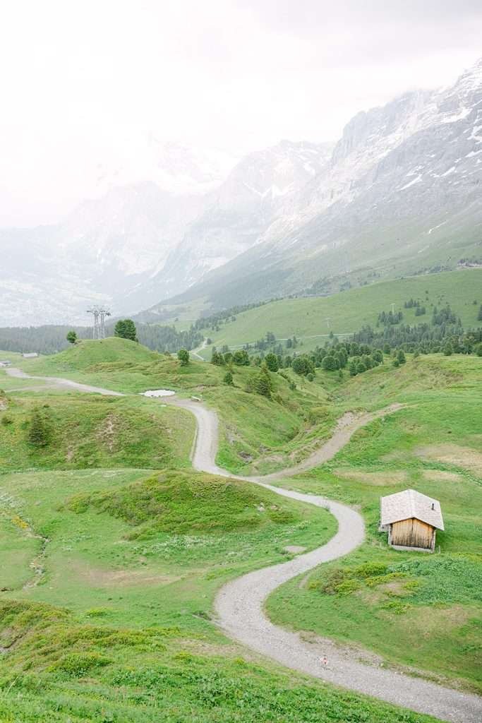 The beautiful mountains in Grindelwald.