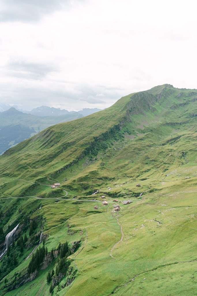 The mountains in Grindelwald Switzerland