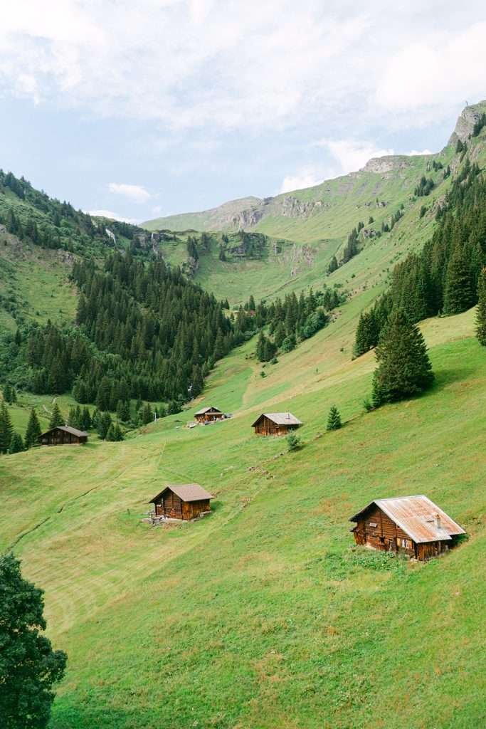 A beautiful landscape of Grindelwald in Switzerland.