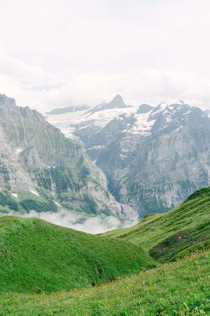 The mountains of Grindelwald in Switzerland
