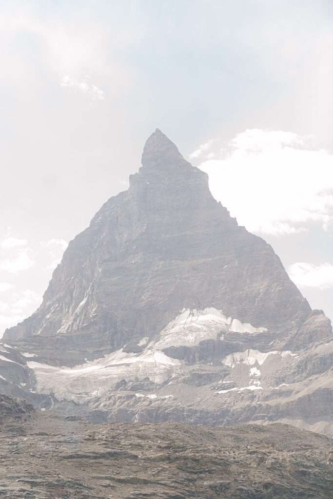 The Matterhorn in Zermatt Switzerland.