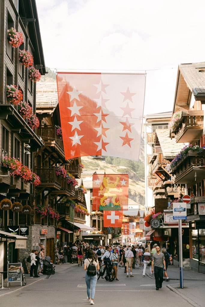 The beautiful village of Zermatt.