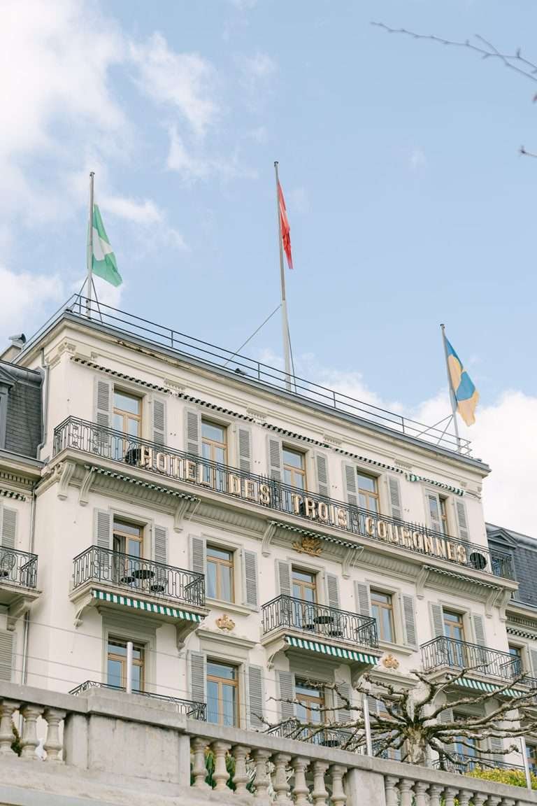 Hôtel des Trois Couronnes : un mariage hors du temps à Vevey