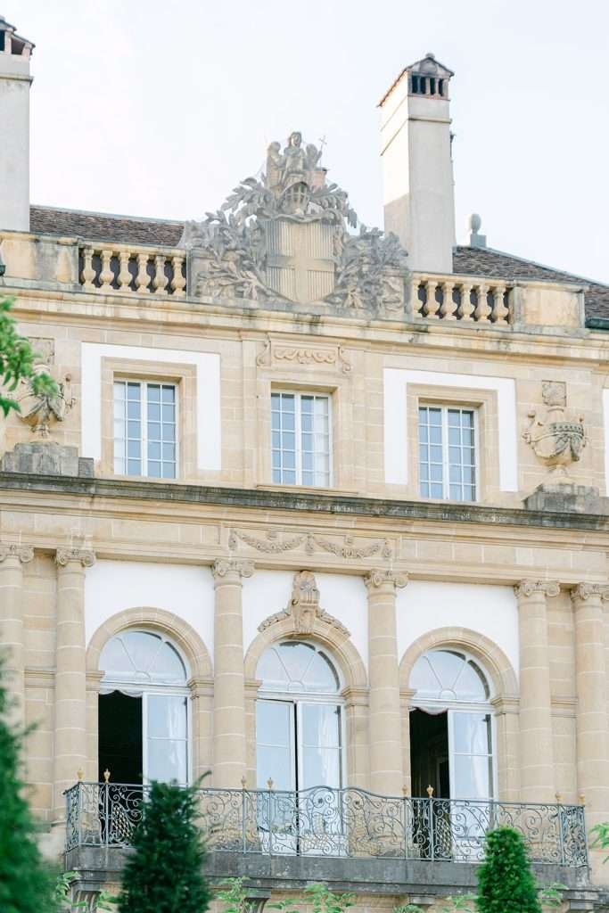 Details of the balcony and ornate stonework of the stunning venue